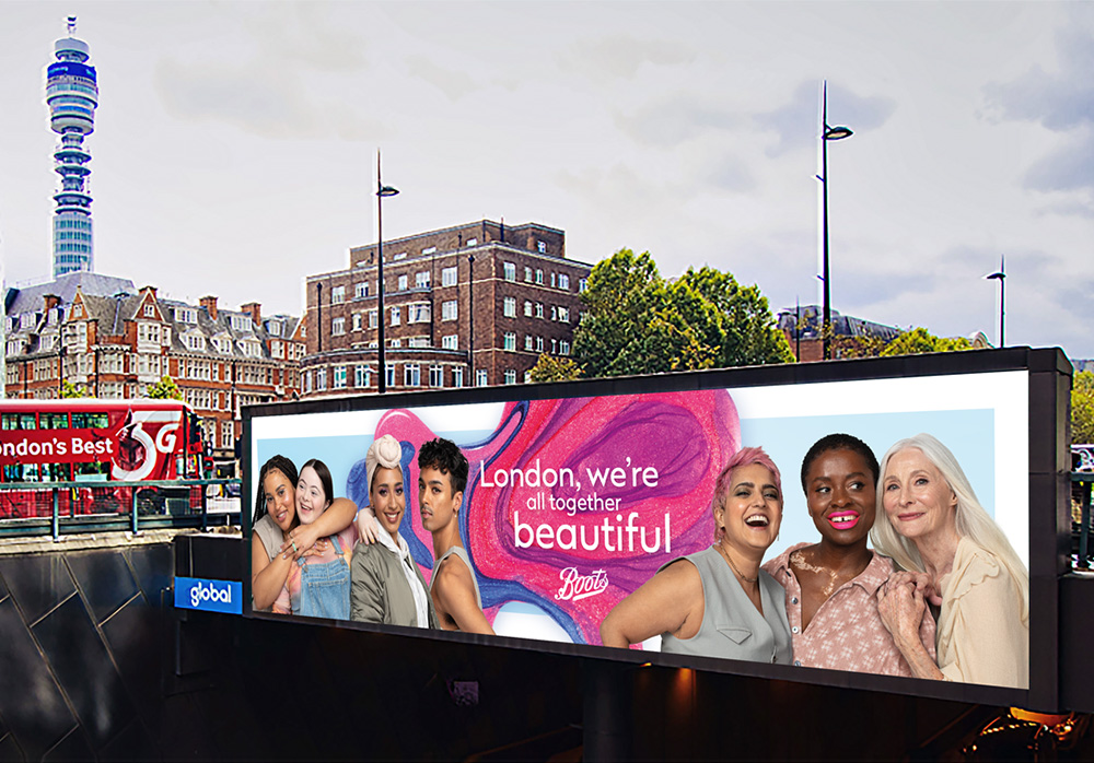 Boots Beauty Geo-targeted billboards across the UK